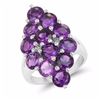 Image 1 : STERLING SILVER AFRICAN AMETHYST RING