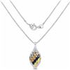 Image 2 : STERLING SILVER MULTI COLOR SAPPHIRE PENDANT
