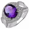 Image 1 : STERLING SILVER AFRICAN AMETHYST RING