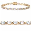 Image 1 : STERLING SILVER AQUAMARINE BRACELET