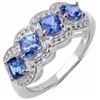 Image 1 : STERLING SILVER TANZANITE RING