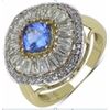 Image 1 : STERLING SILVER TANZANITE RING