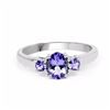 Image 3 : STERLING SILVER TANZANITE RING