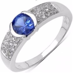 STERLING SILVER TANZANITE RING