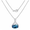 Image 2 : STERLING SILVER LONDON BLUE TOPAZ PENDANT