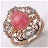 Image 1 : STERLING SILVER RHODOCROSIDE CABOCHON RING