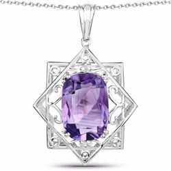 STERLING SIVLER BRAZILE AMETHYST PENDANT