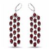 Image 1 : STERLING SILVER GARNET WATERFALL EARRING