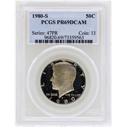 1980-S Kennedy Half Dollar Coin PCGS PR69DCAM