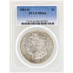 1884-O $1 Morgan Silver Dollar Coin PCGS MS64