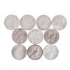 Image 2 : Lot of (10) $1 Peace Silver Dollar Coins