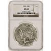 Image 1 : 1922 $1 Peace Silver Dollar Coin NGC MS63