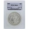 Image 1 : 1899 $1 Morgan Silver Dollar Coin PCGS MS63