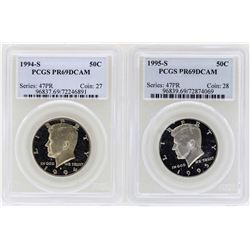 1994-S to 1995-S Kennedy Half Dollar Coins PCGS PR69DCAM