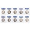 Image 1 : Lot of (10) Assorted $1 Morgan Silver Dollar Coins PCGS MS63