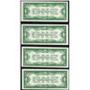 Image 2 : Lot of (4) Consecutive 1934 $1 Silver Certificate Notes