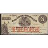 Image 1 : 1864 $3 The State of Mississippi Obsolete Bank Note