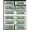 Image 2 : District Set of (12) 1976 $2 Federal Reserve Notes Uncirculated