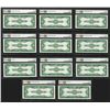 Image 2 : Lot of (11) Consecutive 1923 Silver Certificate Notes Fr.237 PMG Choice Uncircul