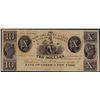 Image 1 : 1800's $10 New Orleans Canal & Banking Company Obsolete Note