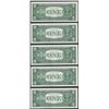 Image 2 : Lot of (5) Consecutive 1957 $1 Silver Certificate Notes Uncirculated