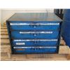 Image 2 : 20" x 16" x 15", 4 Shelf Metal Tool Organizer with Contents