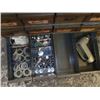 Image 8 : Dayton 34" x 12" x 11" 3 Shelf Metal Tool Organizer with Contents