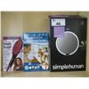 Image 1 : SIMPLEHUMAN WALLMOUNT SENSOR MIRROR/SIMPLY STRAIGHT CERAMIC STRAIGHTENING BRUSH/SPIN SPA BRUSH