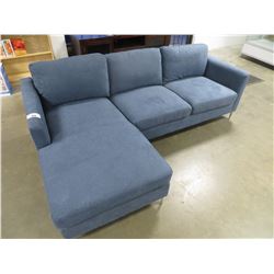 NEW BLUE 3 SEATER SECTIONAL SOFA