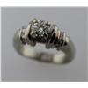 Image 1 : LADIES 14K WHITE GOLD DIAMOND RING CONTAINING 11 DIAMONDS (7.8GMS GOLD/0.80CT DIAMONDS