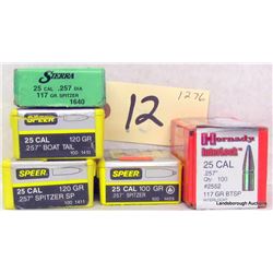 318 PCS 25 CAL .257 PROJECTILES