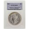 Image 1 : 1887 $1 Morgan Silver Dollar Coin PCGS MS63