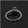 Image 4 : 14KT White Gold 0.43ctw Round Cut Diamond Solitaire Engagement Ring