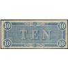 Image 2 : 1864 $10 Confederate States of America Note