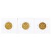Image 2 : Lot of (3) $5 Liberty Head Half Eagle Gold Coins
