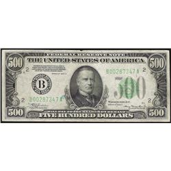 1934A $500 Federal Reserve Note New York