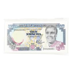 Pack of (100) Zambia 10 Kawacha Uncirculated Notes