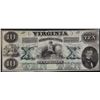 Image 1 : 1862 $10 Virginia Treasury Note Obsolete Bank Note