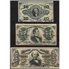 Image 1 : Set of March 3, 1863 10/25/50 Cent 3rd Issue Fractional Notes