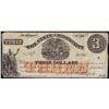 Image 1 : 1864 $3 The State of Mississippi Obsolete Bank Note