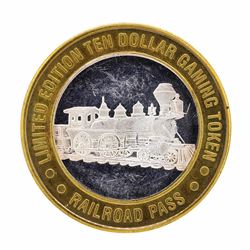 .999 Silver Railroad Pass Casino Henderson, Nevada $10 Limited Edition Gaming To