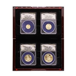 2013 American Gold Eagle (4) Coin Set ANACS MS70 First Strike