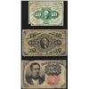 Image 1 : Lot of (3) Ten Cent Fractional Currency Notes