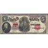 Image 1 : 1907 $5 Woodchopper Legal Tender Note