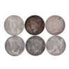 Image 1 : Lot of (6) $1 Peace Silver Dollar Coins