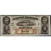 Image 1 : 1857 $5 The Western Exchange Omaha City Nebraska Obsolete Bank Note