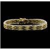 Image 1 : 14K Yellow Gold Mesh Design Fashion Bracelet