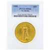 Image 1 : 1908 No Motto $20 St. Gaudens Double Eagle Gold Coin PCGS MS66