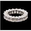 Image 2 : 14KT White Gold 7.65ctw Diamond Eternity Band