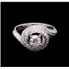 Image 1 : 14KT White Gold 1.67ctw Diamond Wedding Ring